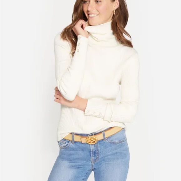 J. McLaughlin | Sweaters | Jmclaughlin White Arlette Turtleneck | Poshmark